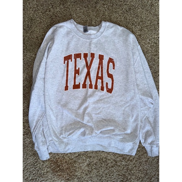 Gildan Tops - Texas Longhorns Sweatshirt Gildan XL Heather Gray College Oversized